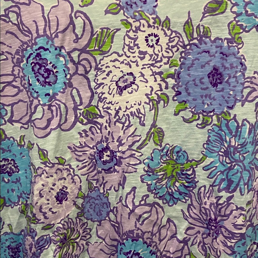 Lilly Pulitzer Etta Scoop Neck Tee - XXL- NWOT- Multi Let It Gogh - Picture 6 of 7